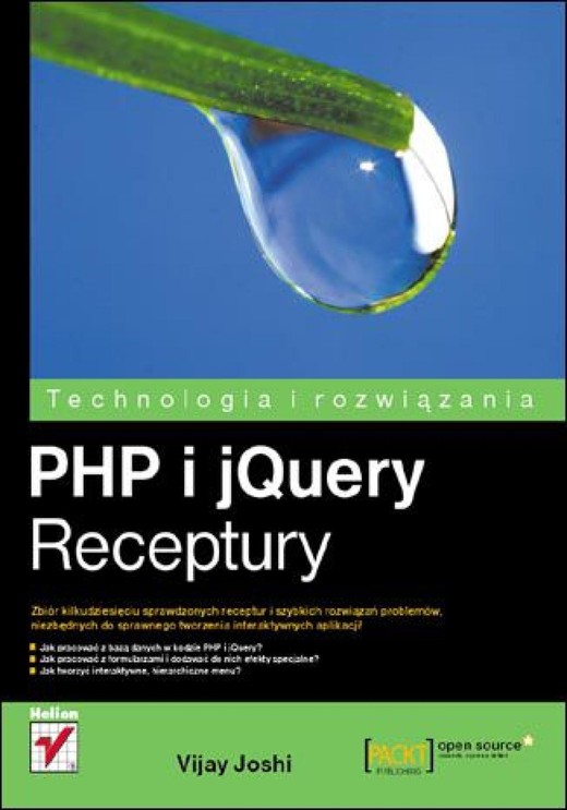 okładka PHP i jQuery. Receptury ebook | epub, mobi, pdf | Vijay Joshi