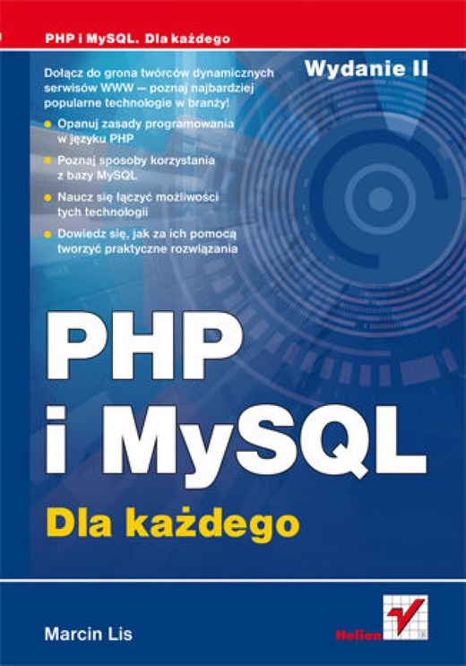 okładka PHP i MySQL. Dla każdego. Wydanie II ebook | epub, mobi, pdf | Marcin Lis