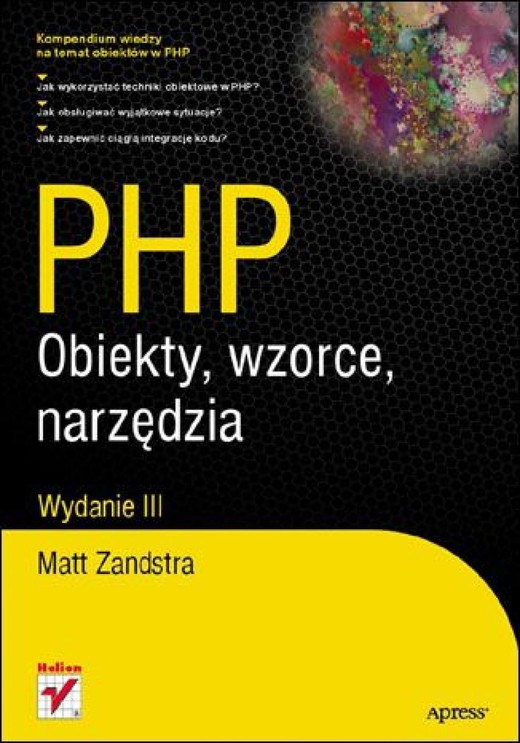 okładka PHP. Obiekty, wzorce, narzędzia. Wydanie III ebook | epub, mobi, pdf | Matt Zandstra