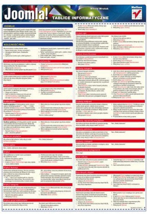 okładka Tablice informatyczne. Joomla! ebook | pdf | Witold Wrotek