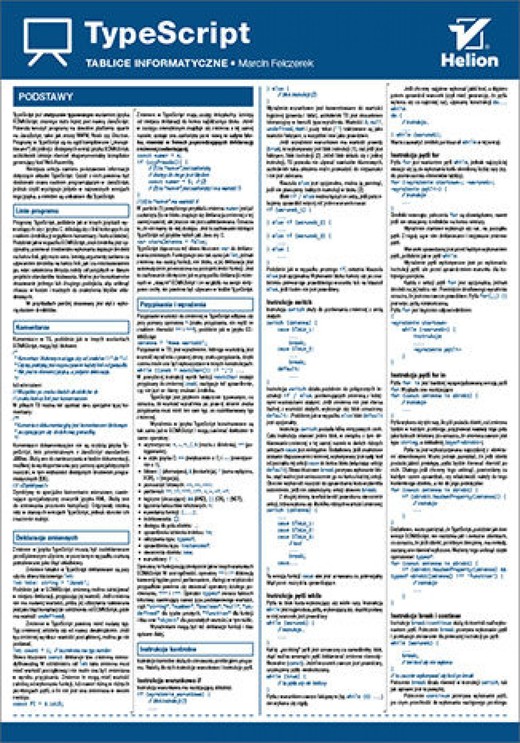 okładka Tablice informatyczne. TypeScript ebook | pdf | Marcin Felczerek