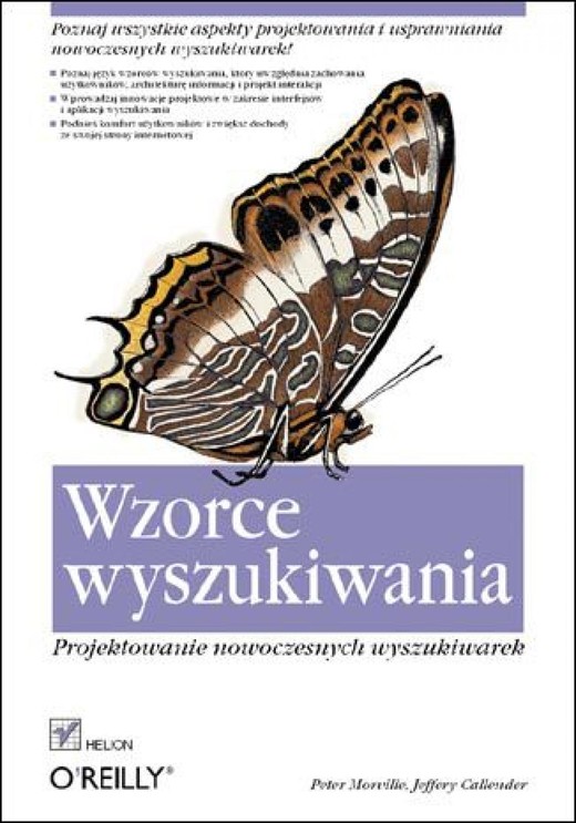 okładka Wzorce wyszukiwania. Projektowanie nowoczesnych wyszukiwarek ebook | epub, mobi, pdf | Peter Morville, Jeffery Callender