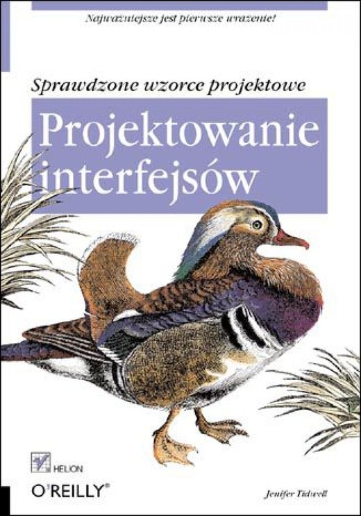 okładka Projektowanie interfejsów. Sprawdzone wzorce projektowe ebook | epub, mobi, pdf | Jenifer Tidwell