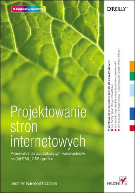 okładka Projektowanie stron internetowych. Przewodnik dla początkujących webmasterów po (X)HTML, CSS i grafice ebook | epub, mobi, pdf | Jennifer Niederst Robbins