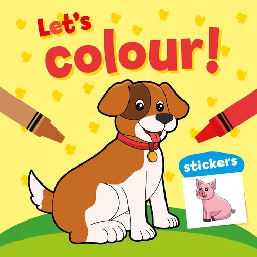 okładka Let's colour! Piesek książka