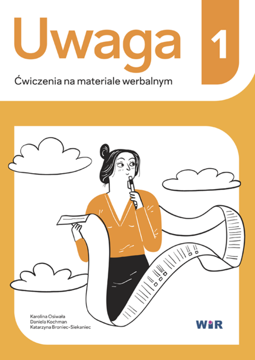 okładka Uwaga Ćwiczenia na materiale werbalnym 1 książka
