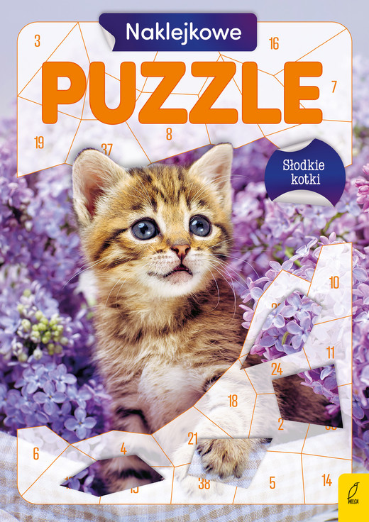 okładka Słodkie kotki. Naklejkowe puzzle książka