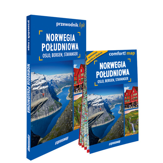 okładka Norwegia Południowa i Oslo zestaw przewodnikowy 2w1 light 2024 książka