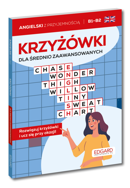 okładka Angielski. Krzyżówki dla średnio zaawansowanych. Poziom B1-B2 książka