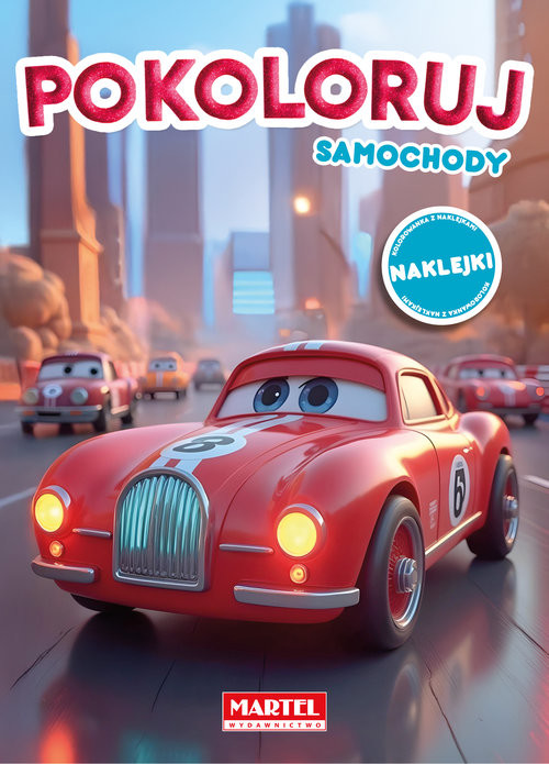 okładka Kolorowanka Pokoloruj samochody z naklejkami książka