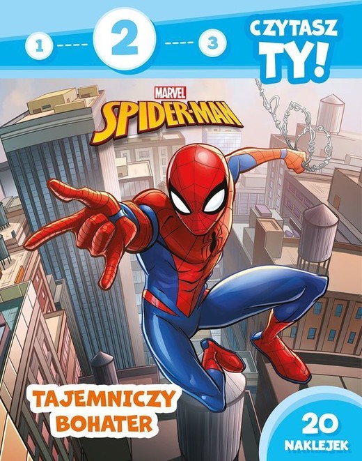 okładka Tajemniczy bohater. Marvel Spider-Man. Poziom 2. 1, 2, 3, czytasz ty! książka