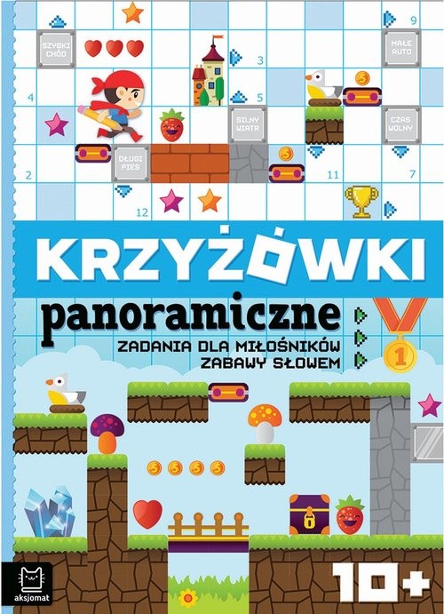 okładka Krzyżówki panoramiczne Zadania dla miłośników zabawy słowem 10+ książka