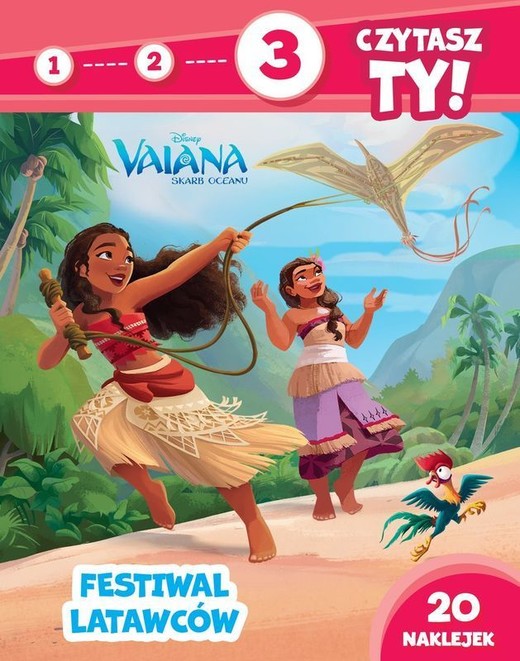 okładka Festiwal latawców. Vaiana. Skarb oceanu. Poziom 3. 1, 2, 3, czytasz ty! książka