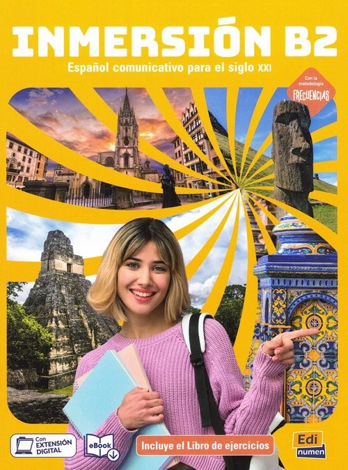 okładka Inmersion B2 Podręcznik z ćwiczeniami do hiszpańskiego książka
