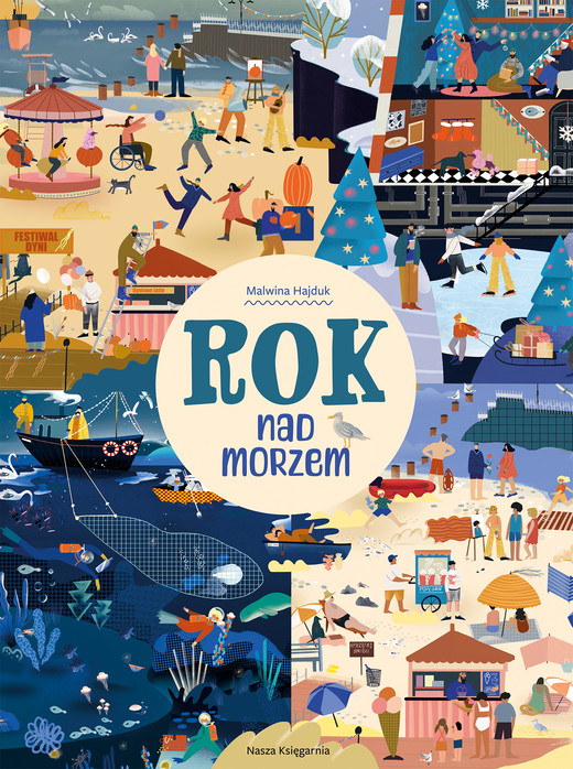 okładka Rok nad morzem. Rok w... wyd. 2025 książka | Malwina Hajduk