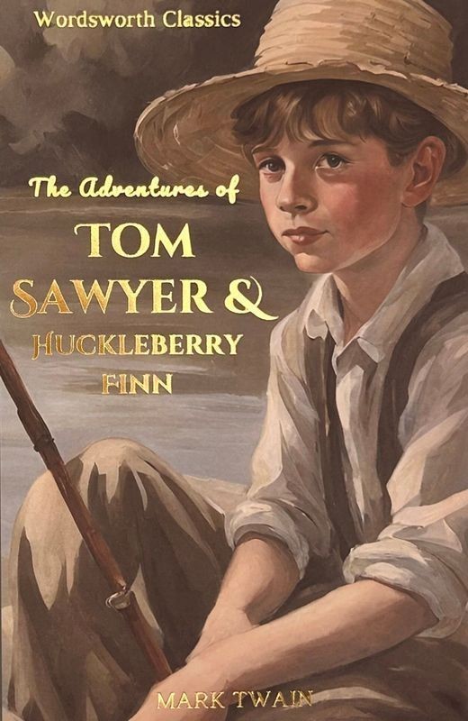 okładka Tom Sawyer & Huckleberry Finn. Wordsworth Classics wer. angielska książka | Mark Twain