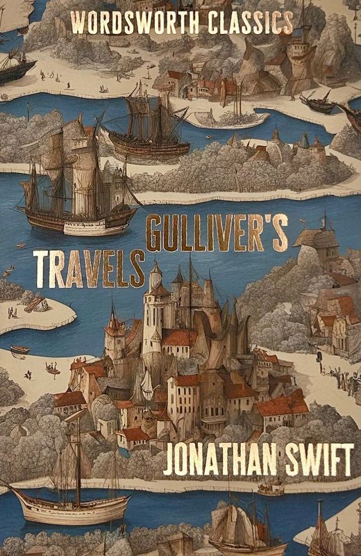 okładka Gulliver's Travels. Wordsworth Classics wer. angielska książka | Jonathan Swift