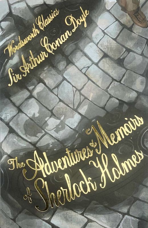 okładka The Adventures & Memoirs of Sherlock Holmes. Wordsworth Classics wer. angielska książka | Arthur Conan Doyle