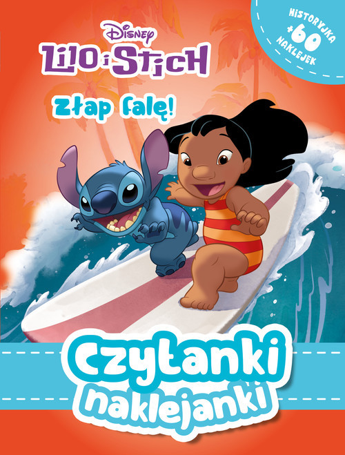 okładka Czytanki naklejanki. Złap falę! Disney Lilo i Stich książka
