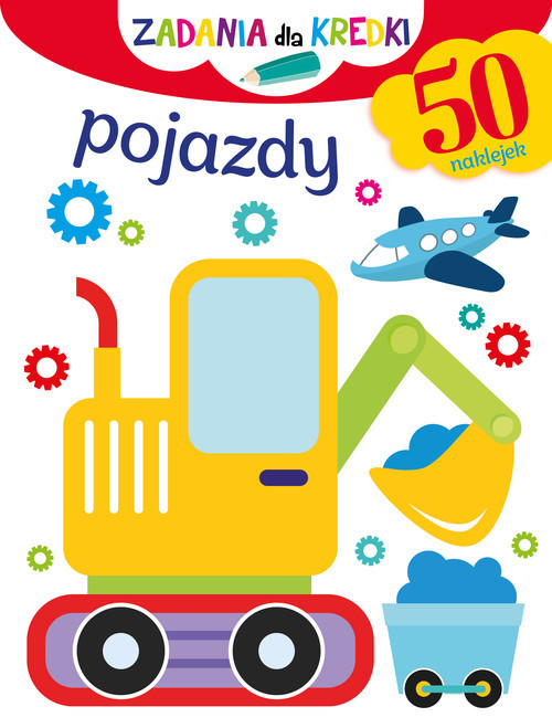 okładka Zadania dla kredki. Pojazdy książka