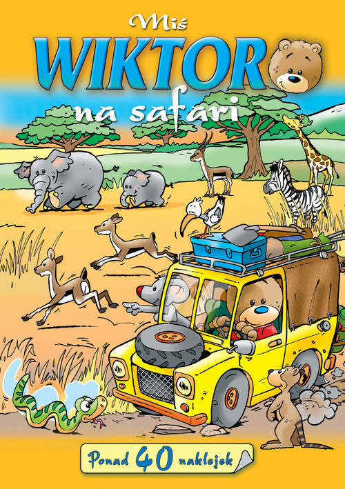 okładka Miś Wiktor na safari książka | Anna Wiśniewska