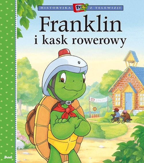 okładka Franklin i kask rowerowy książka | Paulette Bourgeois