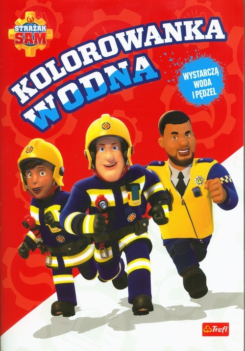 okładka Strażak Sam Kolorowanka wodna książka