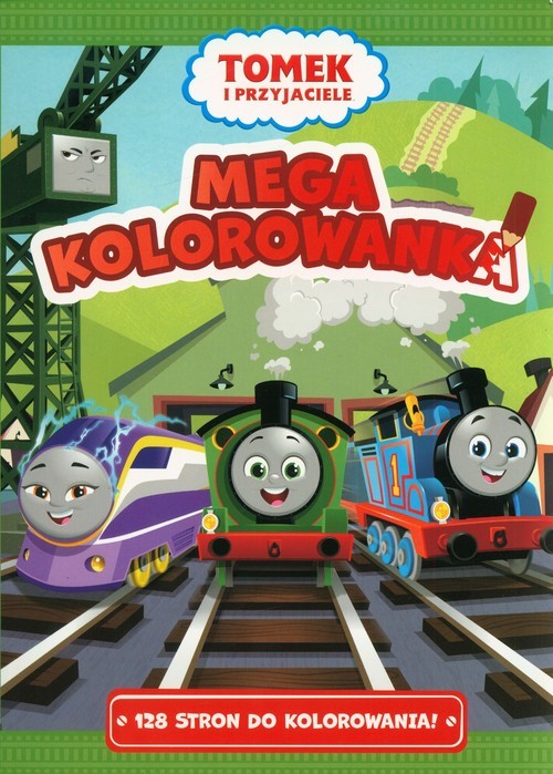 okładka Tomek i Przyjaciele Mega kolorowanka książka