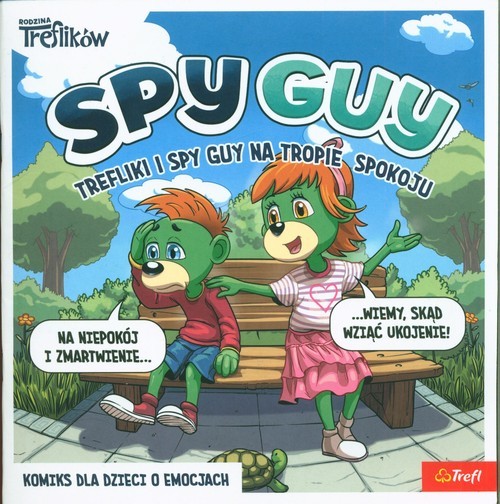 okładka Komiks Spy Guy Trefliki i Spy Guy na tropie spokoju książka
