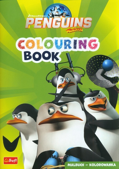 okładka Pingwiny z Madagaskaru Kolorowanka książka