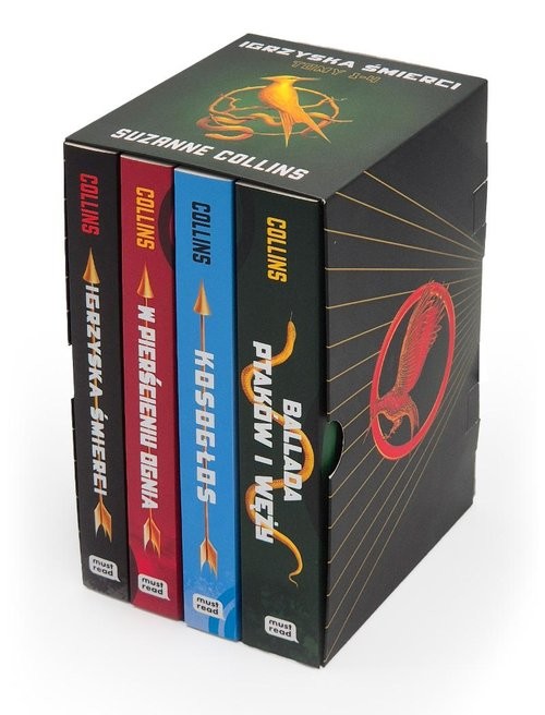okładka Pakiet Igrzyska śmierci Tom 1-4 książka | Suzanne Collins