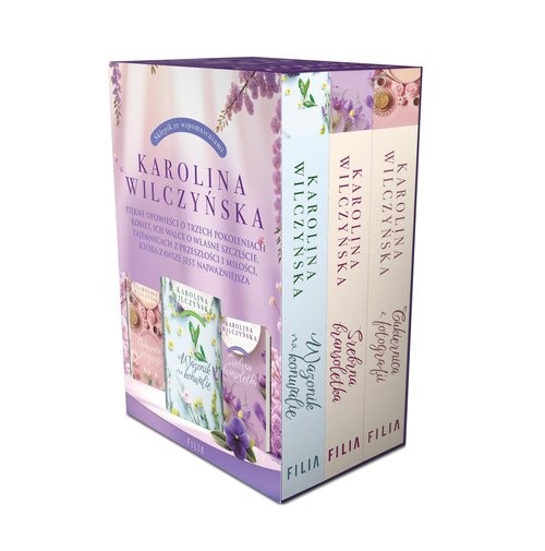 okładka Cukiernica z fotografii / Srebrna bransoletka / Wazonik na konwalie Pakiet książka | Karolina Wilczyńska