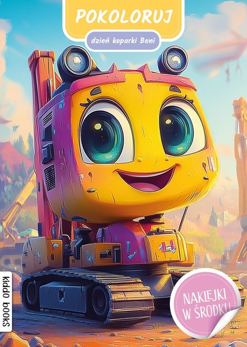 okładka Pokoloruj dzień koparki Beni książka