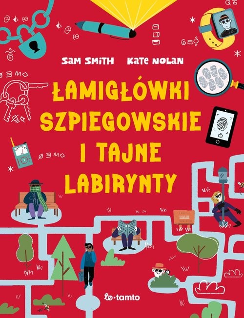 okładka Łamigłówki szpiegowskie i tajne labirynty książka | Sam Smith