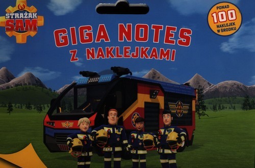 okładka Strażak Sam Giga notes z naklejkami książka