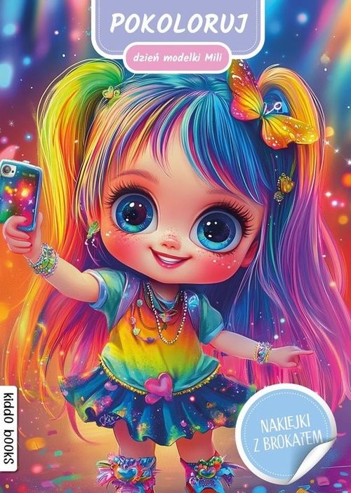 okładka Pokoloruj dzień modelki Mili książka