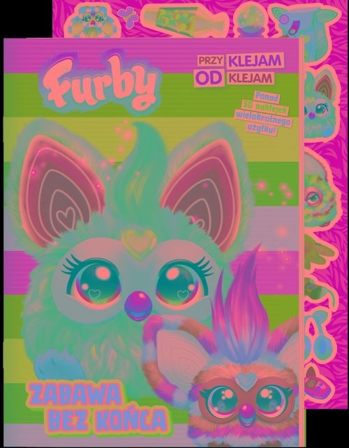 okładka Furby. Przyklejam Odklejam Zabawa bez końca książka | null null