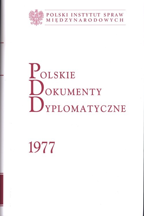 okładka Polskie Dokumenty Dyplomatyczne 1977 książka