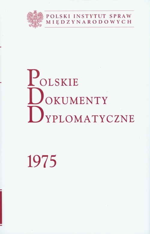okładka Polskie Dokumenty Dyplomatyczne 1975 książka