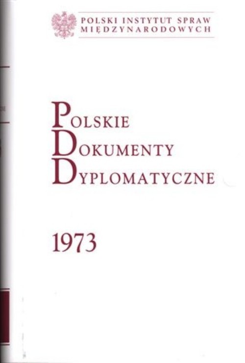 okładka Polskie Dokumenty Dyplomatyczne 1973 książka