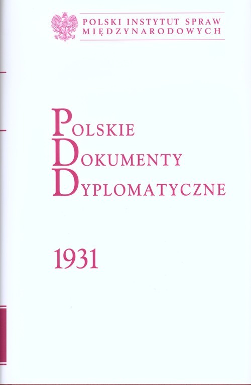 okładka Polskie Dokumenty Dyplomatyczne 1931 książka