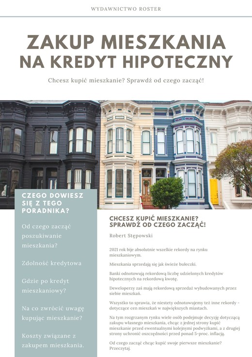 okładka Zakup mieszkania na kredyt hipoteczny ebook | pdf | Robert Stępowski