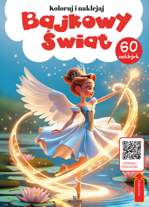 okładka Kolorowanka z kodem QR - Bajkowy świat książka | Monika Matusiak