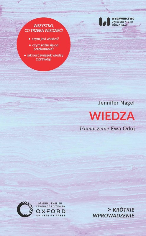 okładka Wiedza ebook | epub, mobi, pdf | Jennifer Nagel