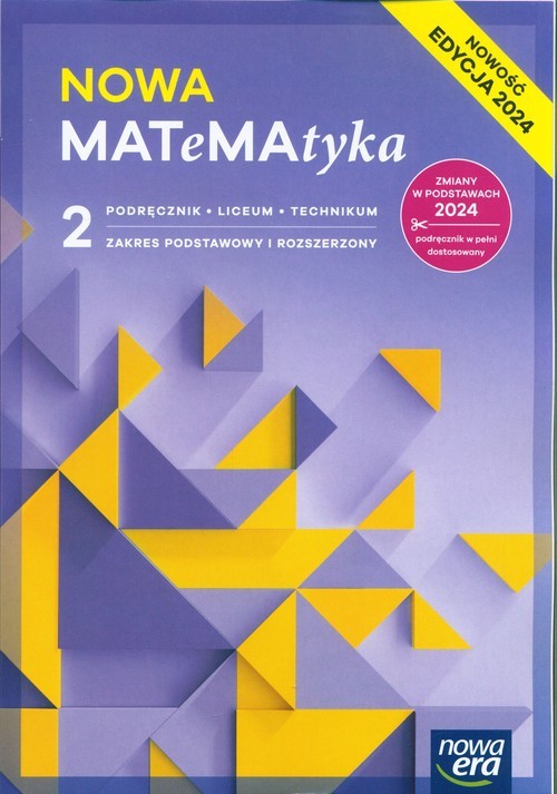 okładka NOWA MATeMAtyka 2 Podręcznik Zakres podstawowy i rozszerzony Liceum Technikum książka | Lech Chańko, Joanna Czarnowska, Janocha Grzegorz, Jolanta Wesołowska