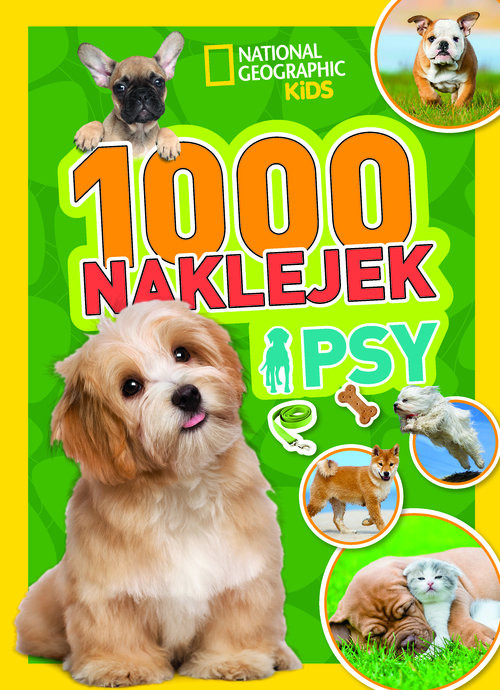 okładka 1000 naklejek. Psy. National Geographic Kids książka