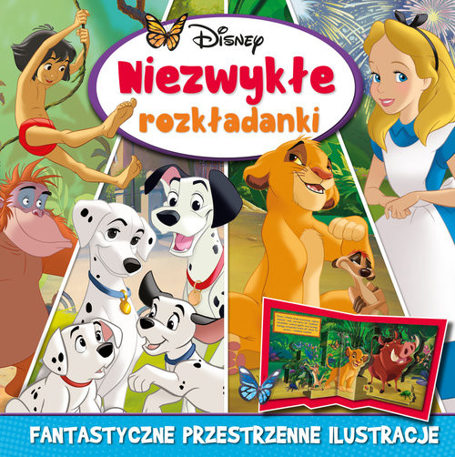 okładka Niezwykłe rozkładanki. Disney książka