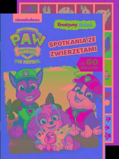 okładka Psi Patrol Kreatywny maluch Spotkania ze zwierzętami książka | null null