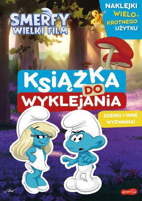 okładka Smerfy. Wielki Film. Książka do wyklejania książka | null null