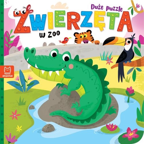 okładka Zwierzęta w zoo. Duże puzzle książka | Bogusław Michalec